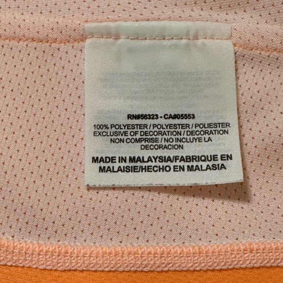 Nike Orange Racerback Tank Top Moisture-Wicking - Picture 12 of 14